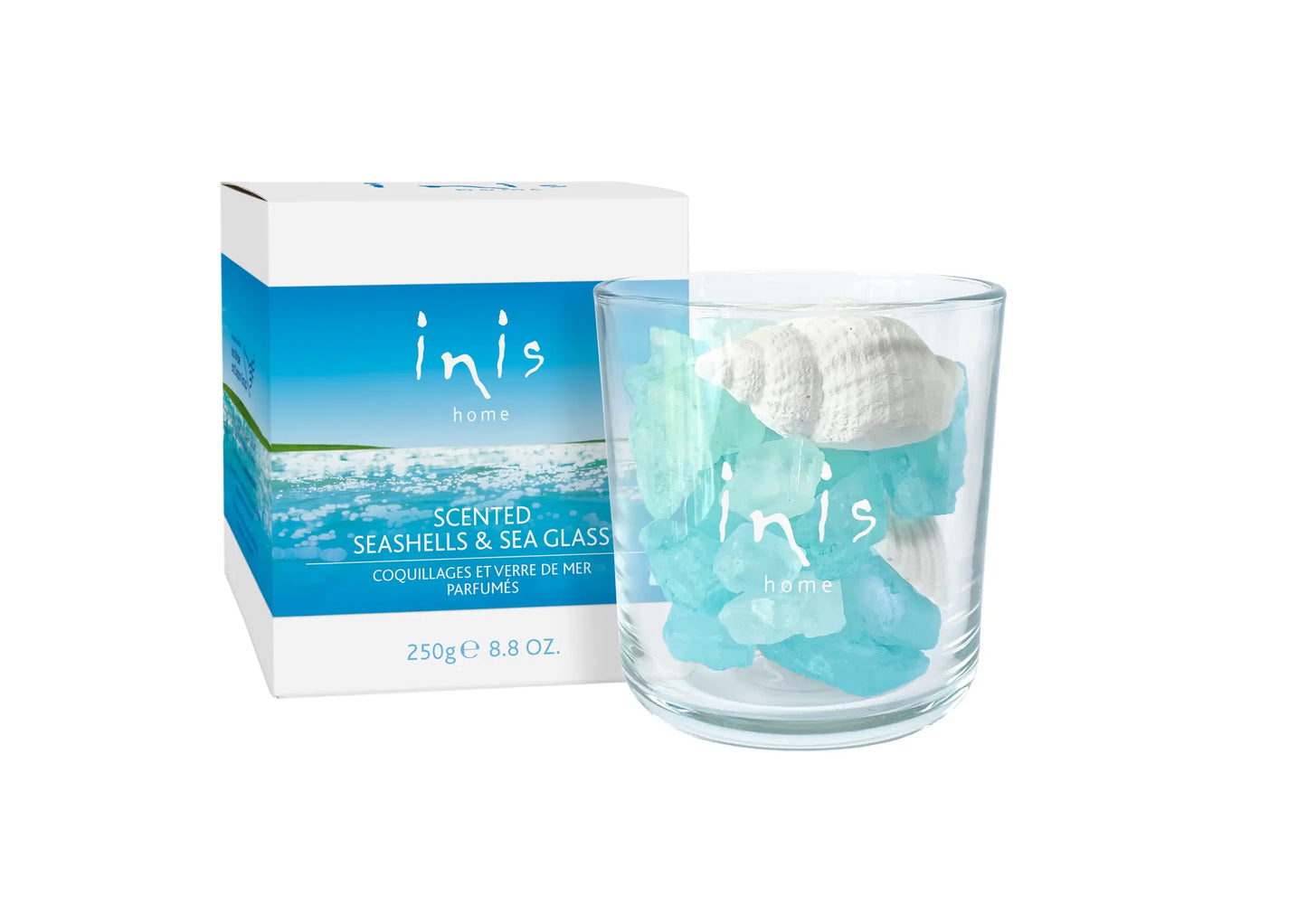 Inis Home Scented Seashells & Sea Glass (8.8 Oz)