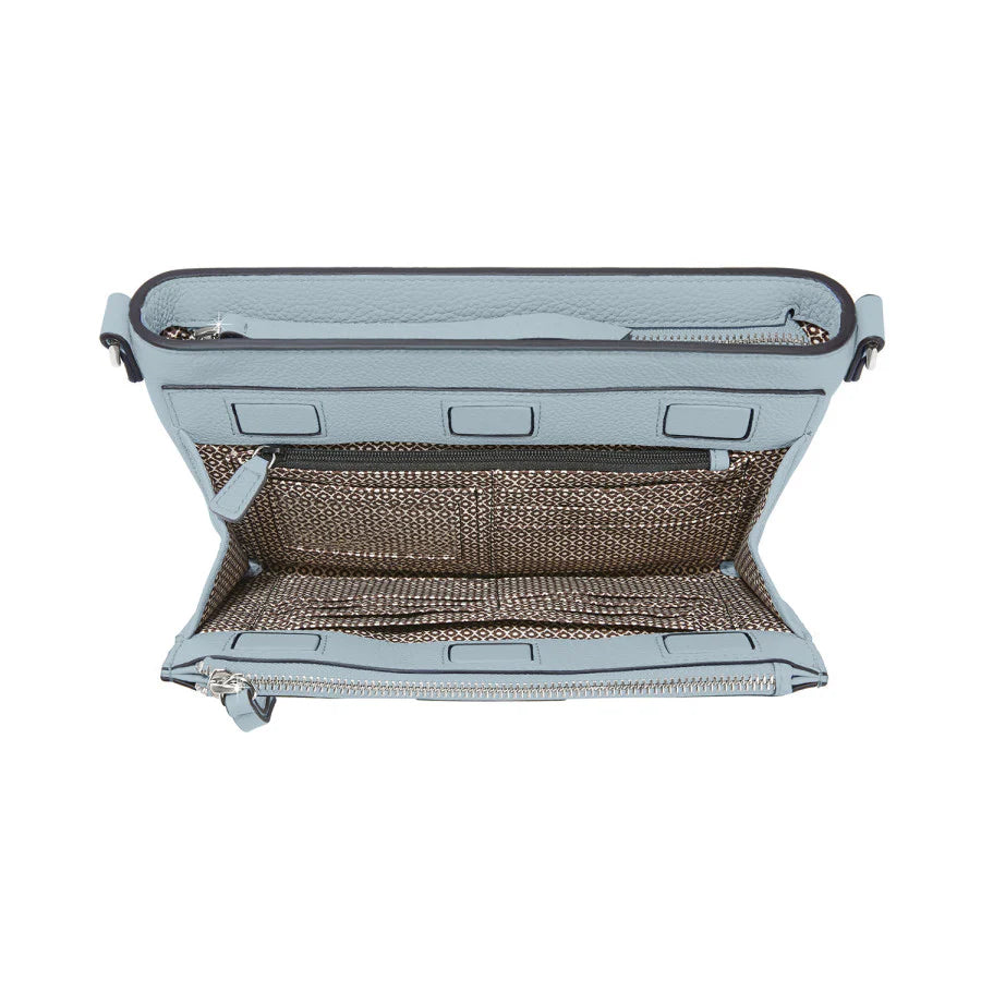 Brighton Jordyn Cross Body Organizer- Cloud Blue