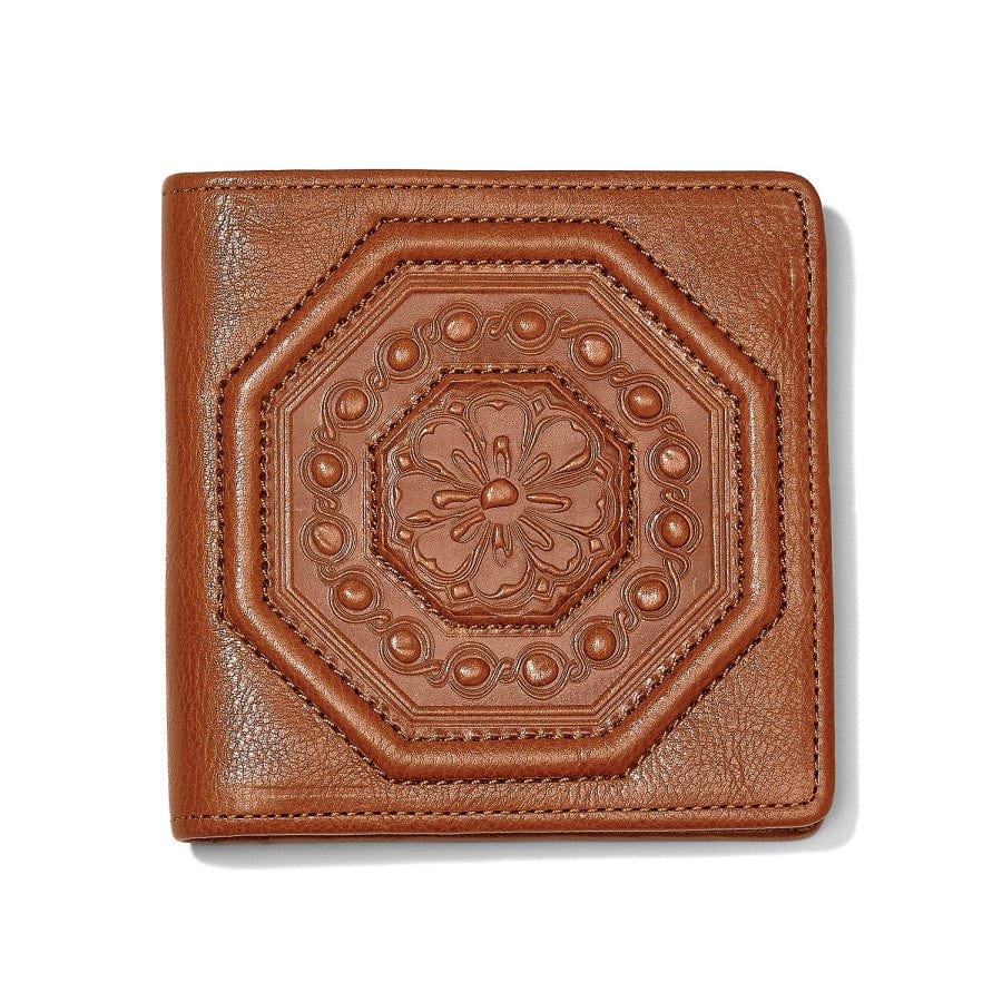 Brighton La Volta Medium Folio Wallet-Cognac