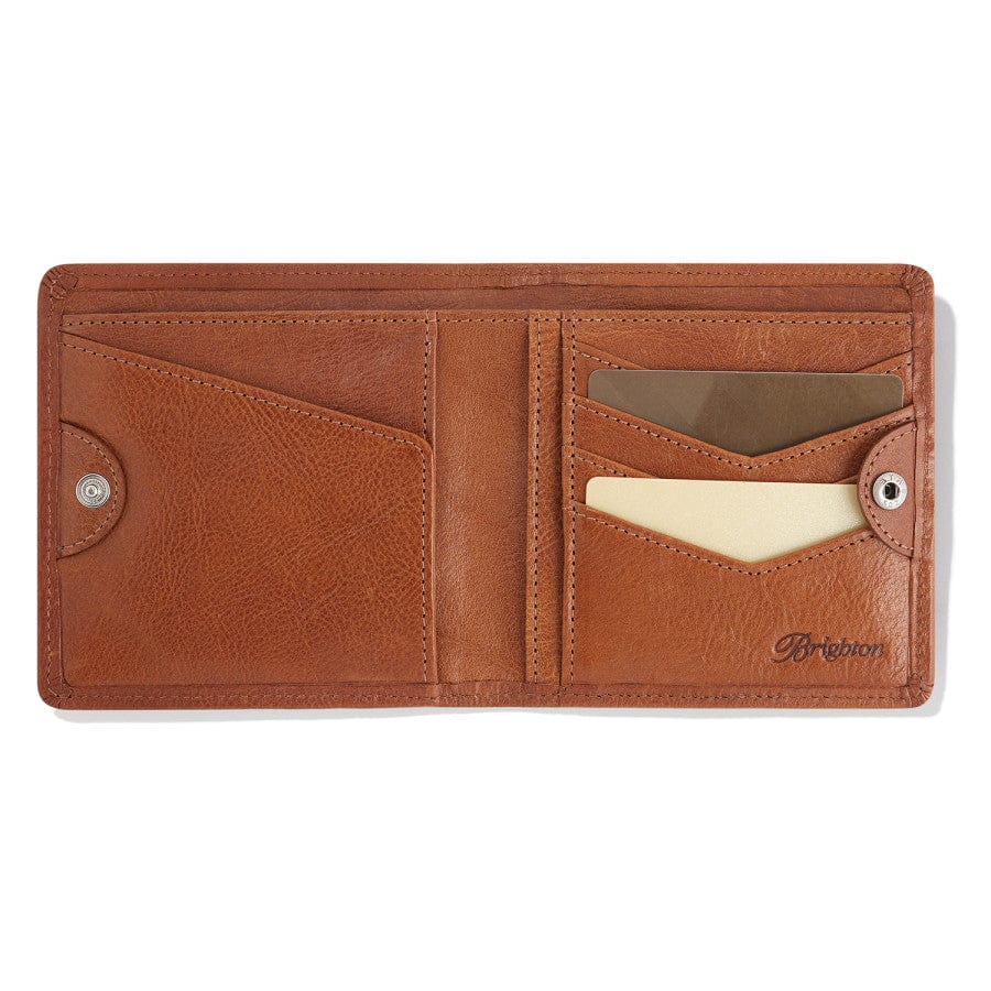 Brighton La Volta Medium Folio Wallet-Cognac