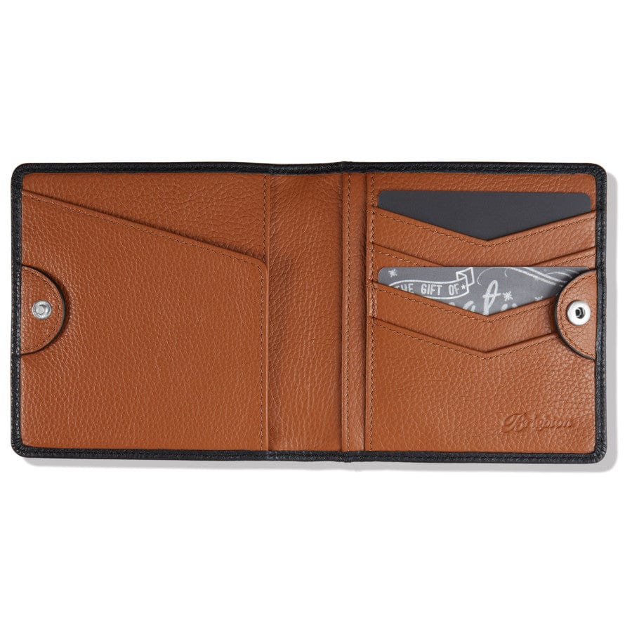 Brighton Ritorno Medium Folio Wallet- Black
