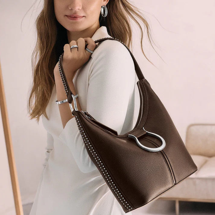 Brighton Wyatt Shoulderbag- COCOA TOBACCO*