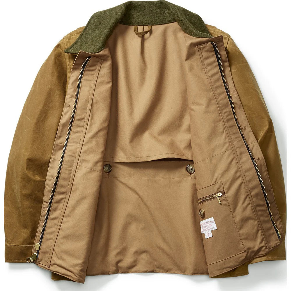 FILSON TIN CLOTH FIELD HUNTING COAT-DARK TAN