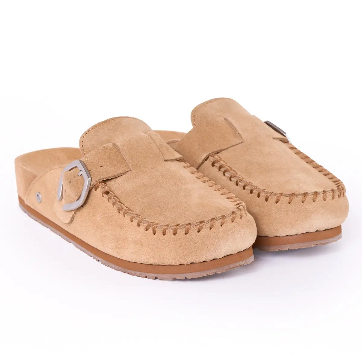 Minnetonka Buckle Clog- Cinnamon