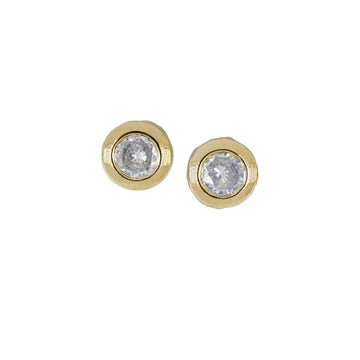 John Medeiros Diamante Bezel 6MM Post Earring