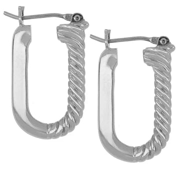 John Medeiros Diamante - Small Paper Clip Link Earrings