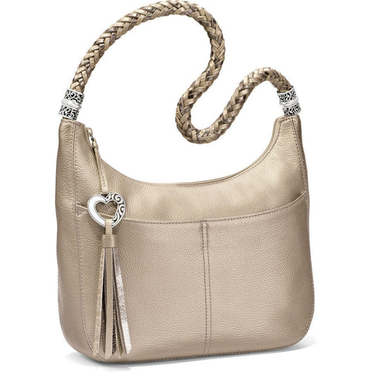 Brighton Barbados Ziptop Hobo-ZINC