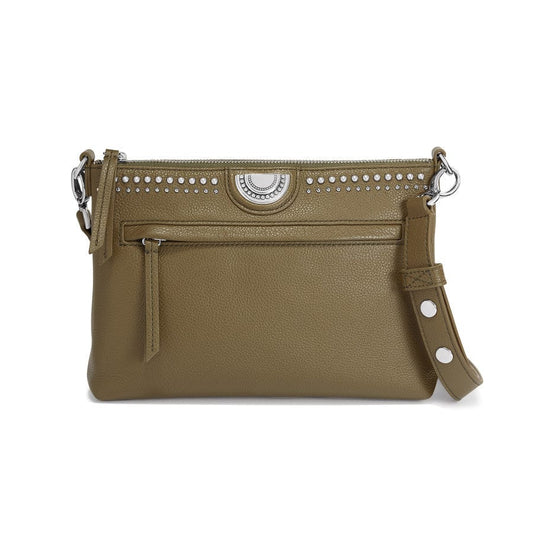 Brighton Jessie Cross Body Bag-Olive