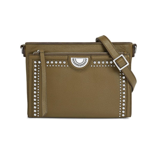 Brighton Jordyn Cross Body Organizer- Olive