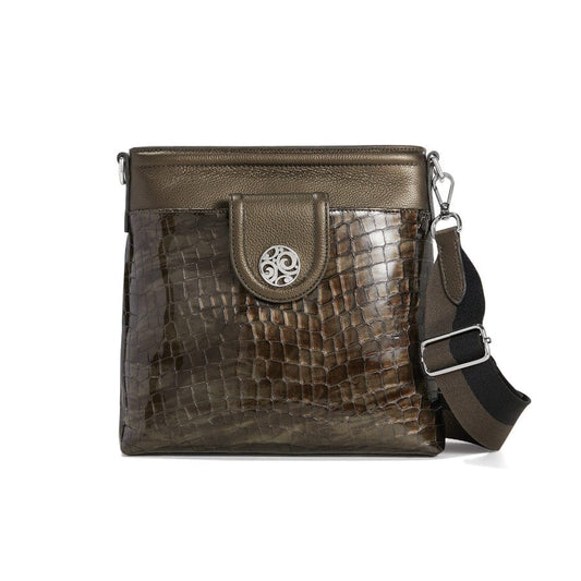 Brighton Lulana Cross Body Bag- Pewter